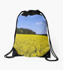 Canola Fields Drawstring Bag