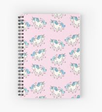Unicorn Scatter Pattern Spiral Notebook