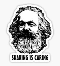 Teilen ist Kümmern Sticker