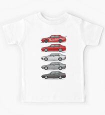 Stack of Alfa Romeo 75 Tipo 161, 162B Milanos Kids T-Shirt