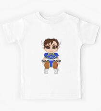 Street Fighter Pixel Cuties - Chun-Li Kids Tee