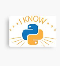 Python Programmer. Gift for Progrogammer Canvas Print