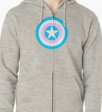 Pride Shields - Trans Zipped Hoodie