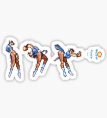 Chun Li Fireball Horizontal Sticker