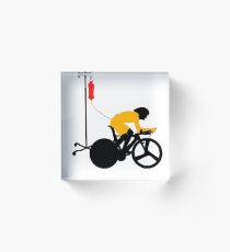 Cyclist Blood Doping Acrylic Block