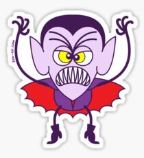 Scary Halloween Dracula Emoticon Sticker