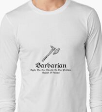 DnD - Barbarian Long Sleeve T-Shirt