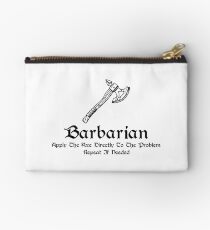 DnD - Barbarian Zipper Pouch
