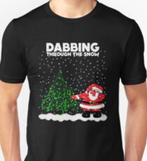 Cute Funny Dabbing Through the Snow Unisex T-Shirt