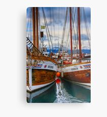 Schooners Hildur and Hauker Metal Print