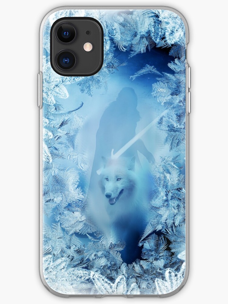 Jon Snow And Ghost Game Of Thrones Winter Is Here Iphone Case