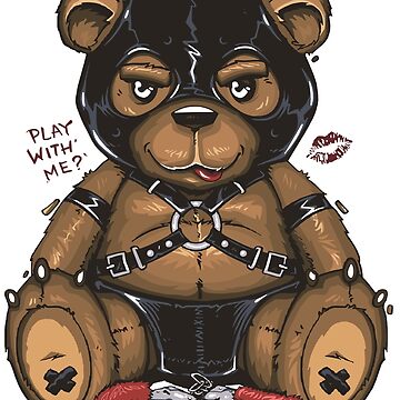 Kinky Teddy Bear Printable Wall Art -  Israel