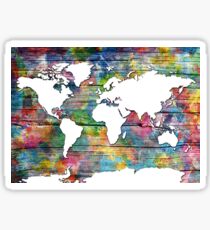 world map Sticker