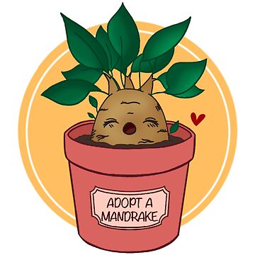 Adopt a Mandrake Sticker for Sale by mmdr07
