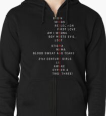 Wings Theory: Infires - BTS - White Zipped Hoodie