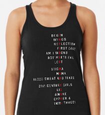 Camiseta con espalda nadadora Wings Theory: Infires - BTS - Blanco