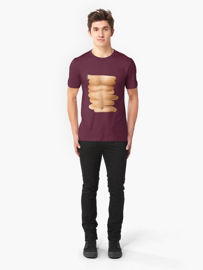 "Fitness abs through shirt" Tshirt by bogratt Redbubble