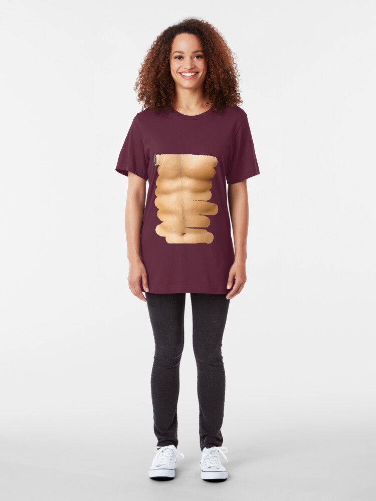 "Fitness abs through shirt" Tshirt by bogratt Redbubble