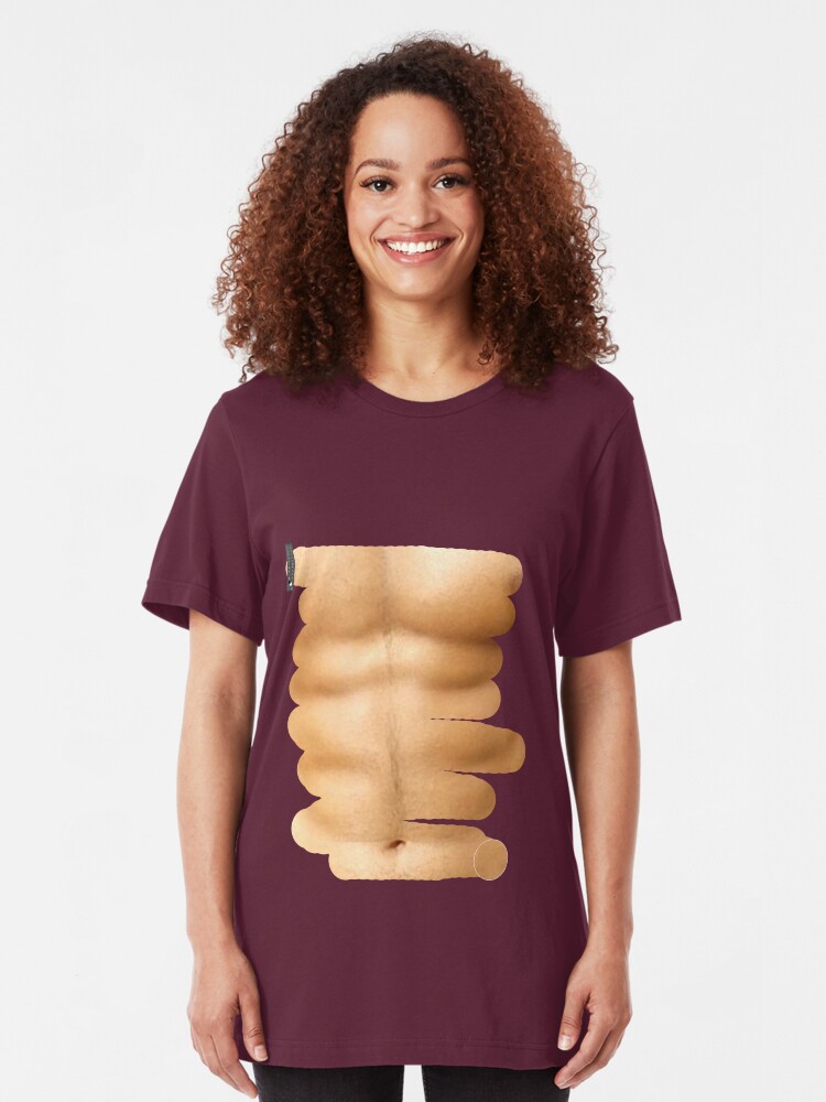 "Fitness abs through shirt" Tshirt by bogratt Redbubble