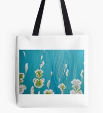 White Iris Tote Bag