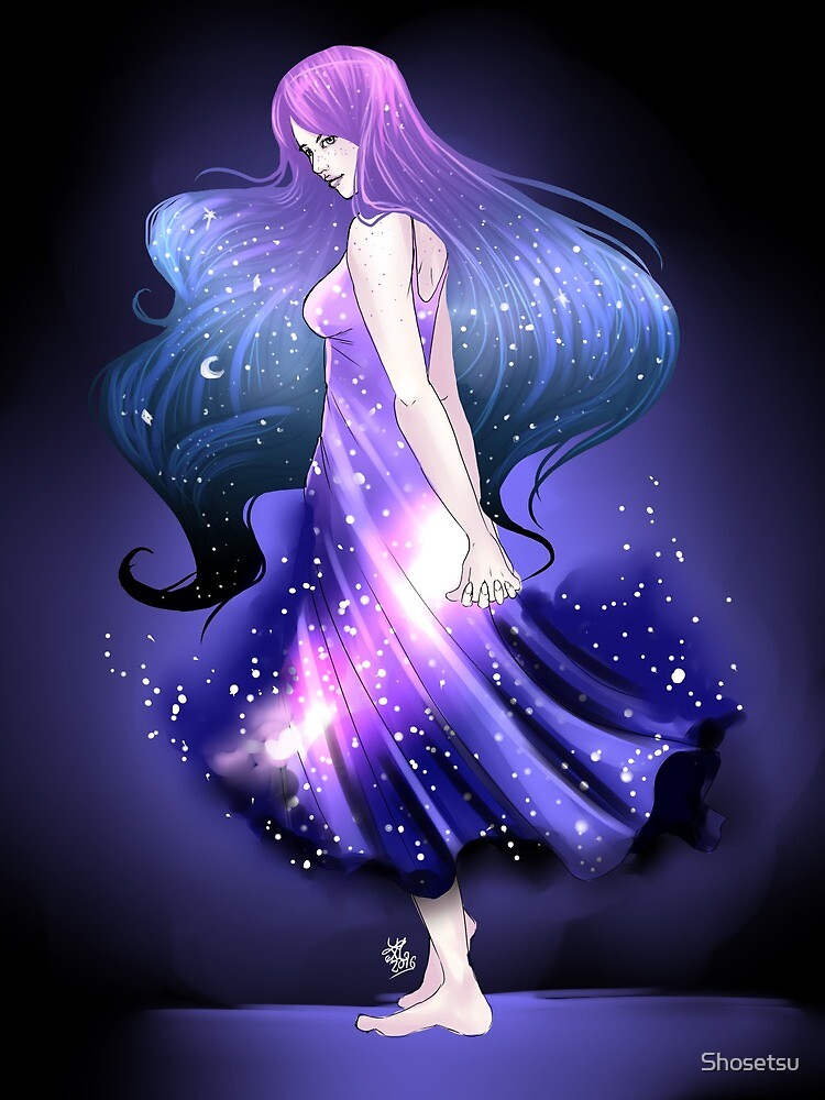 Galaxy Purple Girl Anime - cute galaxy girl roblox