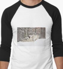 I'm not afraid of the big bad wolf... Men's Baseball ¾ T-Shirt