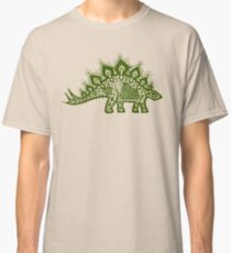 Stegosaurus Lace - Green Classic T-Shirt