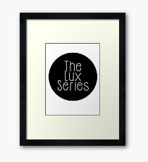The Lux Series - Black Circle Framed Print