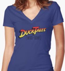 DuckTales Woo-ooh Women's Fitted V-Neck T-Shirt
