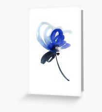 Blue flower Greeting Card