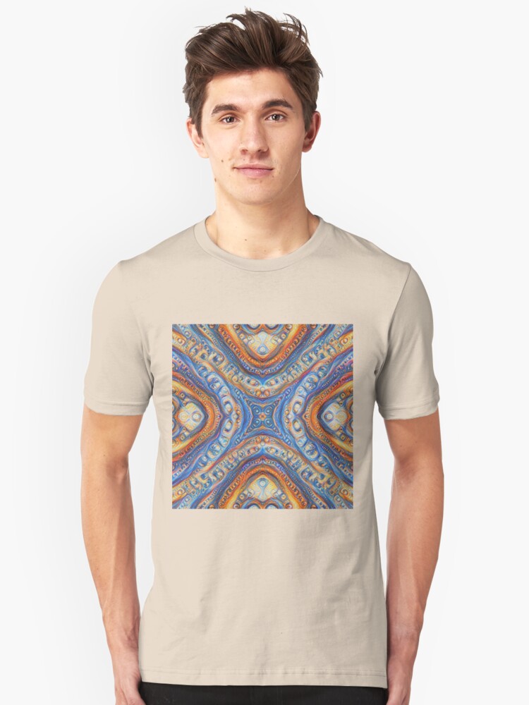 Alternate view of Demicircles #DeepDream Slim Fit T-Shirt