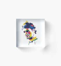 Roger Federer art Acrylic Block
