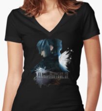 Noctis (Final Fantasy XV) version 2 Women's Fitted V-Neck T-Shirt
