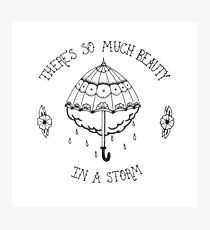 La Dispute Traditional Tattoo Umbrella Photographic Print