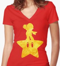 Camiseta entallada de cuello en V Musical