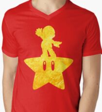 Camiseta de cuello en V Musical