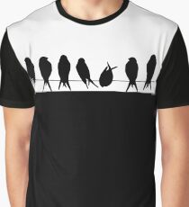 Birds on wire Graphic T-Shirt