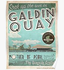 Besuchen Sie den schönen Galdin Quay! Poster