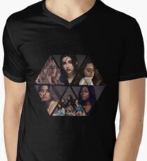 Camiseta para hombre de cuello en v Quinta Armonía Chicas