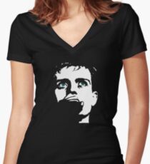 Ian Curtis, touching from a distance Women's Fitted V-Neck T-Shirt
