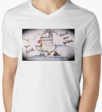 Don't Let Harim Cluck your Health Men's V-Neck T-Shirt