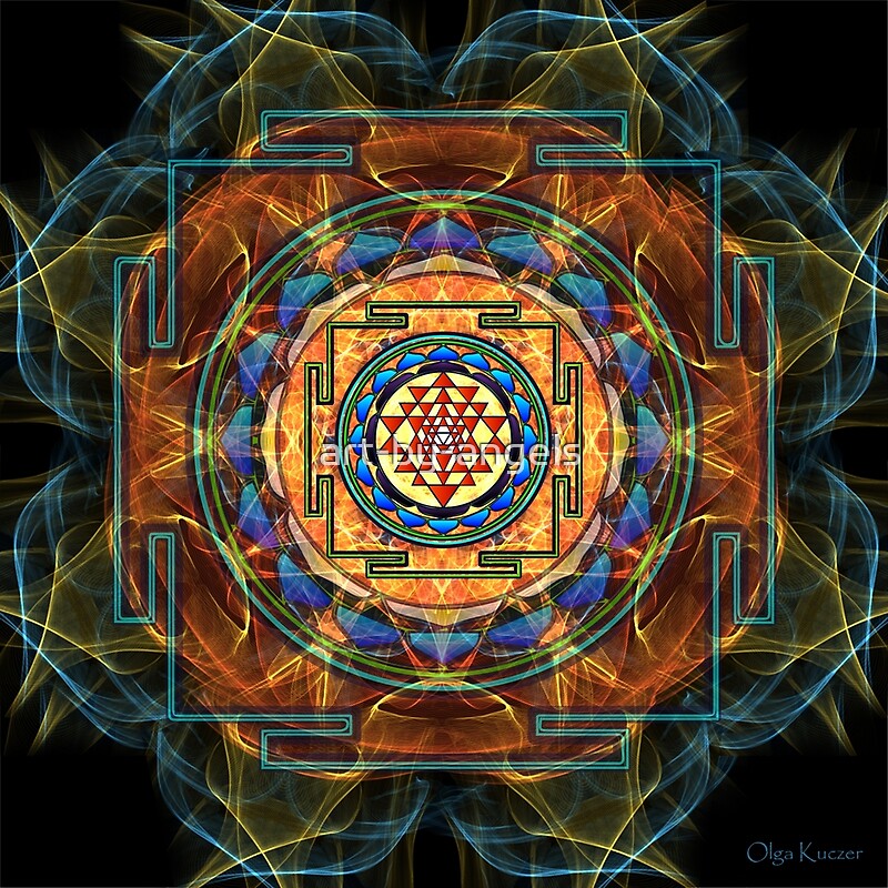 "The Sri Yantra Sacred Geometry" by Olga Kuczer Redbubble