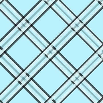 Artwork thumbnail, Abstract Bright Blue Tartan  Plaid by vectormarketnet