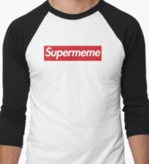 SUPERMEME Logo Men's Baseball ¾ T-Shirt