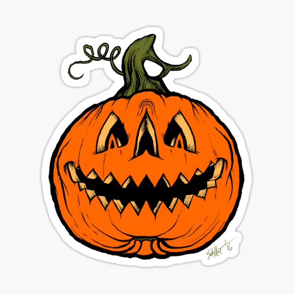 Jack O Lantern Stickers Redbubble - how to get the jack o mask roblox