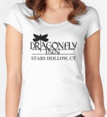 Dragonfly Inn shirt - Gilmore Girls, Stars Hollow, Lorelai, Rory Women's Fitted Scoop T-Shirt