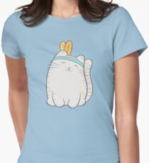 fin, the cat Women's Fitted T-Shirt