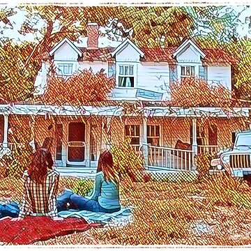 Artwork thumbnail, Picnic at the Inn - Old House by flevin