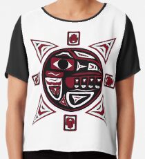 Nordwestindische Raven Sun Chiffontop