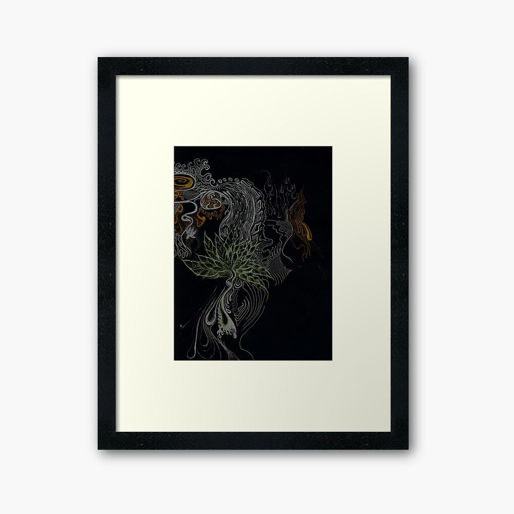 Wake Up and Burn the Flowers Again Framed Art Print